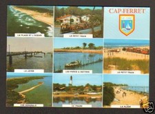 CAP FERRET (33) PHARE , VILLAS en vue aérienne & PETIT TRAIN