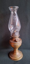 Ancien LUMIÈRE Lampe À Huile/Pétrole Années 30, Fonctionnelle, Cristal De Roche