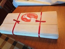 Paire draps anciens neufs