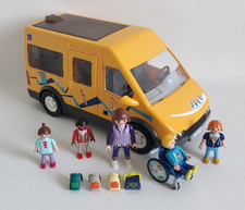 Playmobil 9419 Transport Scolaire Van Mini Bus City Life avec Figurines TBE