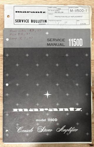 Marantz 1150d service manual - marantz,