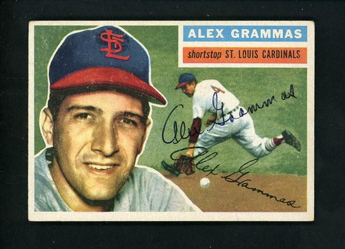 1956 topps signed 37 alex - 1956,