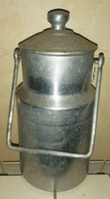 O3-  ANCIEN POT A LAIT ALU aluminium pur FRANCE  complet 22cm