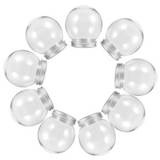  10 pièces boule à neige bricolage boule d'eau en plastique clair boule à neige