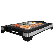 Tasty & Grill 2000 Plancha électrique en acier inoxydable 2000 W plaque RockS...