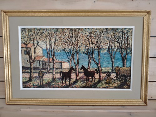 Paysage la roulotte - la,
