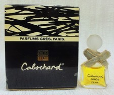 miniature de parfum Cabochard p 1,8ml noeud velours Grès pleine + Boite