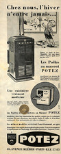 POTEZ / POELES AU MAZOUT ET CUISINIERE / PUBLICITÉ ADVERTISING 1958