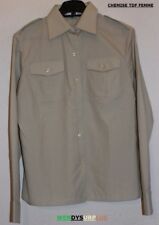 Chemise Militaire Terre De France manches longues taille 40GM - Modèle FEMME