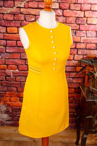 Robe courte vintage orig 60er - robe,