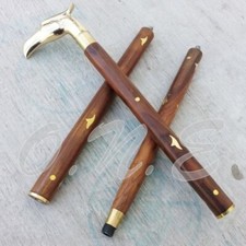 Canne bâton de marche en bois