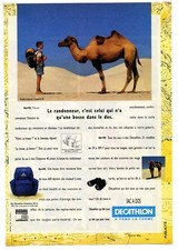 1995 / Décathlon / sport / sac de randonner / publicity / advertising