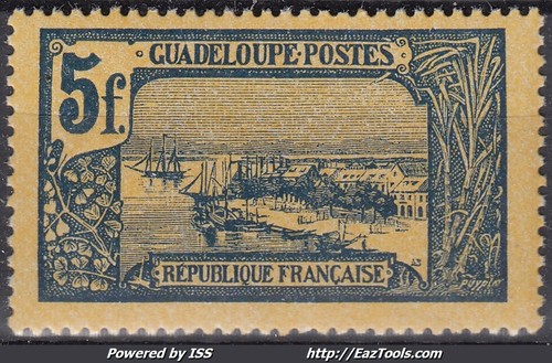 Guadeloupe f bleu fonce - :, 5