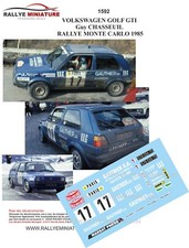 DECALS 1/43 REF 1592 VW