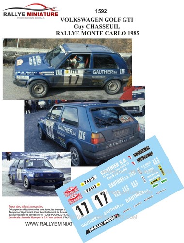Decals ref 1592 - 1592, vw