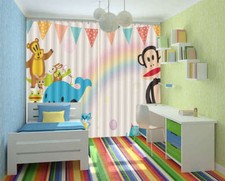 Un Arc-en Ciel Singe 3D Rideau