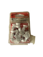 Lot de 22 taquets d’étagère à clouer en plastique blanc Silam Neuf