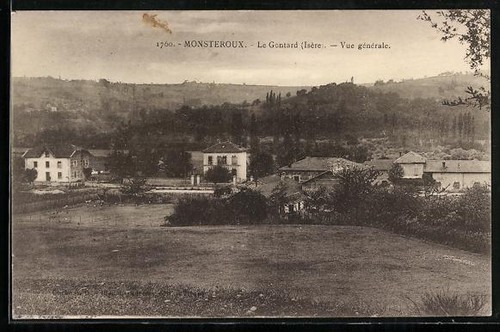 Cpa monsteroux isère le - monsteroux,