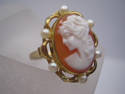 Kamee bague 333 - bague, or