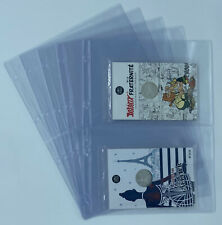 LOT DE 20 FEUILLES FORMAT A4 2 CASES POUR COFFRET MONNAIE DE PARIS