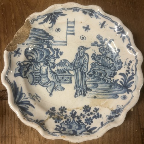 Assiette faïence xviiieme - assiette,
