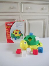 8 ⚜ Adorable Tortue Playskool Boîte A Formes Pour Le Bain Complet Dans Sa Boîte