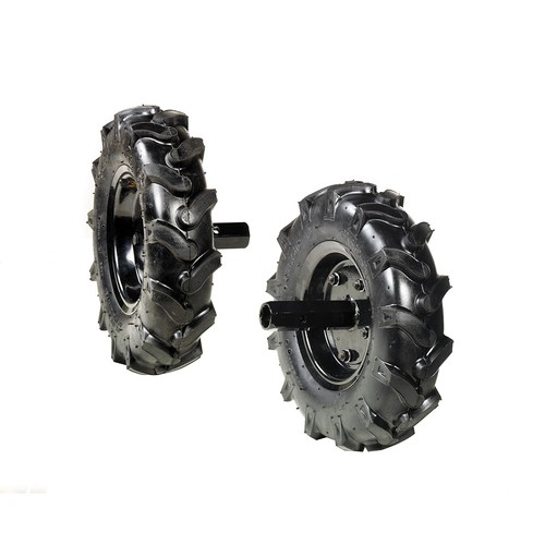 Paire roues caoutchouc - paire, en