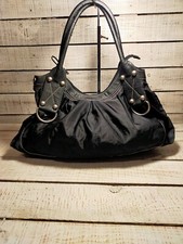 sac Sisley toile et cuir noir 