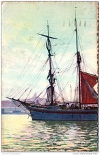 13 MARSEILLE - voilier au bassin de la joliette.