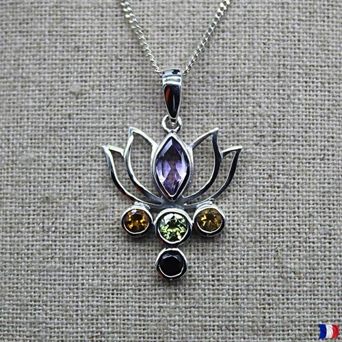 Pendentif fleur lotus - de,