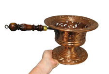 Réchaud De Table, à Braise, En Cuivre. XVIIIe