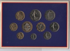 Plaquette Coffret BU 1994 10 pièces en Brillant Universel