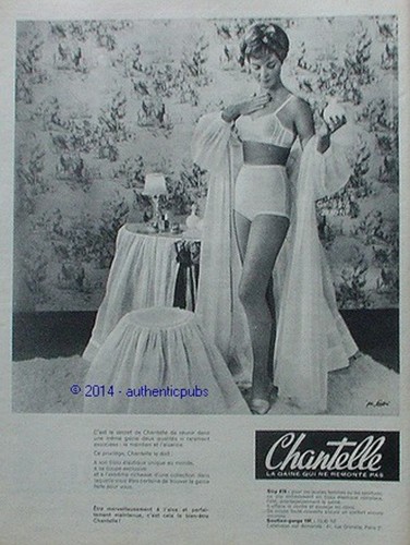 Publicite chantelle gaine 678 - gaine,