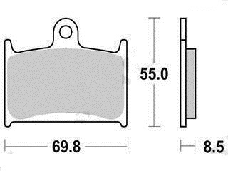 Plaquette frein yamaha fzr - plaquette, 750