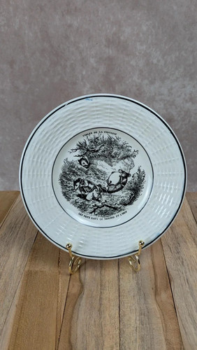 Assiette sarreguemines fables - assiette,
