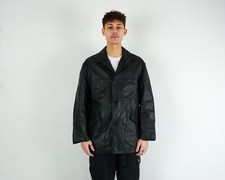 Veste En Cuir Pour Hommes XL