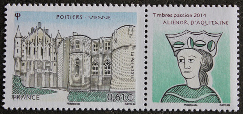 Timbre france poitiers - france,