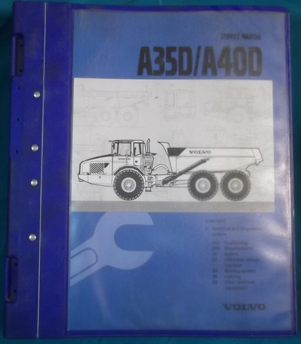 Volvo a35d a40d - a35d, décharge