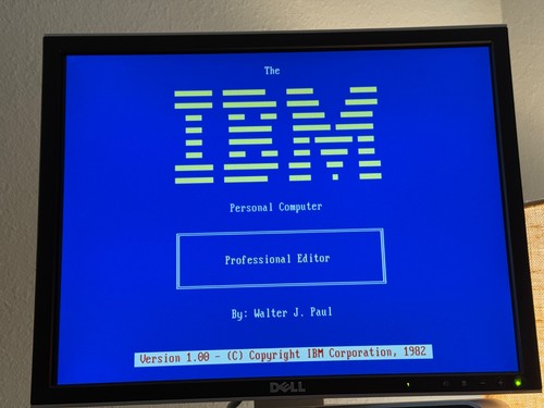Vintage ibm professional - pc,