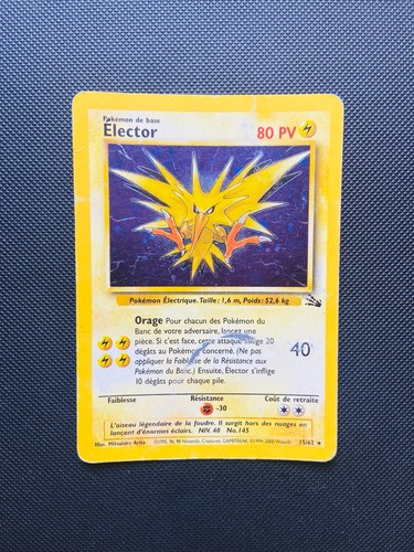 Carte pokemon élector 62 - pokemon,