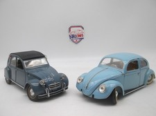 1/17 Lot de 2 SOLIDO Pour Pièces VW Coccinelle /Citroën 2CV 1966 (Proche 1/18)
