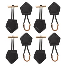  4 Pcs Trench-coat Cuir