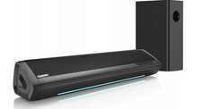 Barre de son 2.1, caisson de basses externe pour TV, BT 5.0, noir, Saiyin...