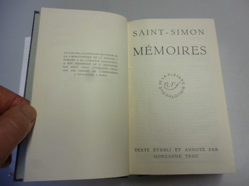 Saint simon mémoires - , t