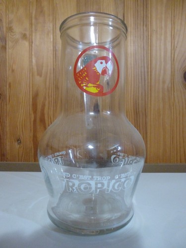 Vintage grande carafe verre - en,