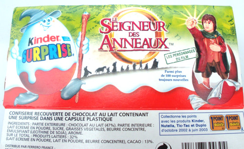 Boite vide kinder surprise - vide,