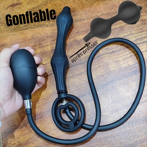 Silicone double boule anal - silicone,