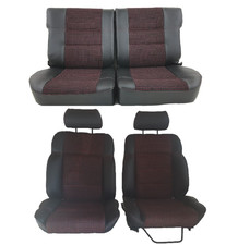 Sellerie complète Peugeot 205 GTI tissu Quartet simili anthracite réf CA0019+36