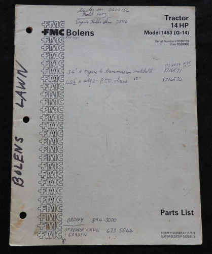 Catalogue pièces du - de,