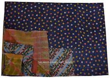 Couverture Plaid Vintage Indien Lavable Patchwork Kantha